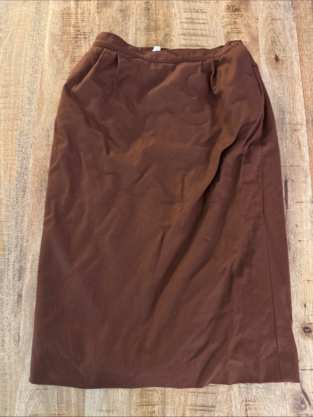 Pendleton vintage wool Classic Women's Brown Midi Skirt size 8 vintage